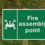 FIRE ASSEMBY POINT WITH STAND