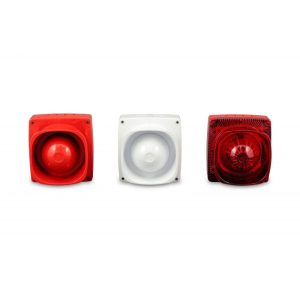 SOUNDER FLASHER ZETA CONVENTIONAL - RED